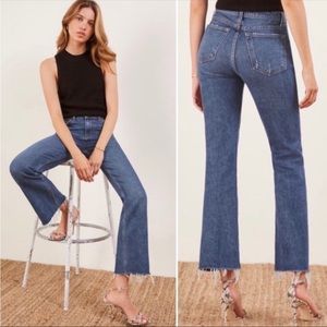 Reformation Cropped Flood Kasai Wash Size 26